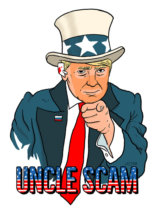 Trump "Uncle Scam" sticker