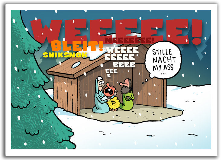 Pakketje Kerstkaartjes Stille Nacht
