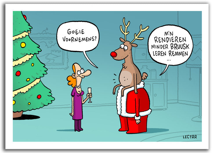 Pakketje Kerstkaarten Rendier