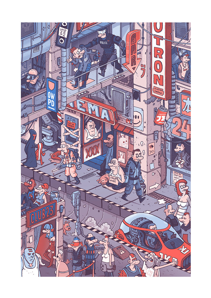 Riso Print "Cyberpunk"