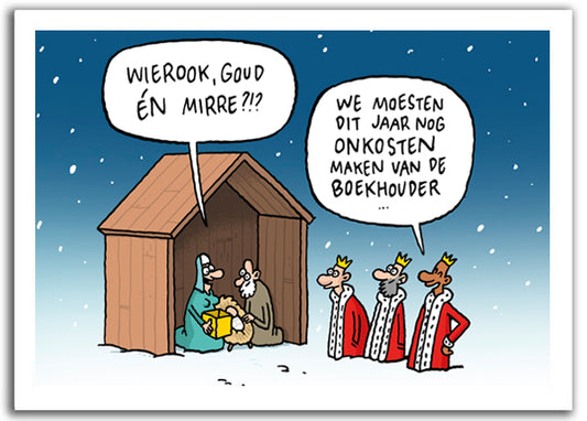 Pakketje Kerstkaartjes "Boekhouder"